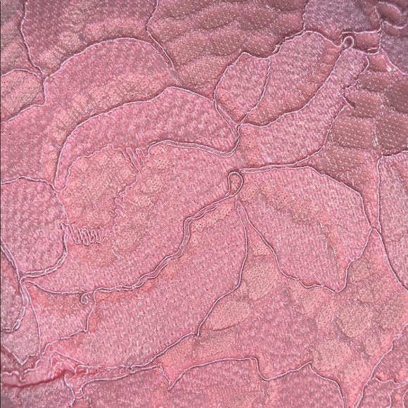 Pink Floral Lace Bikini Top - Picture 2 of 3